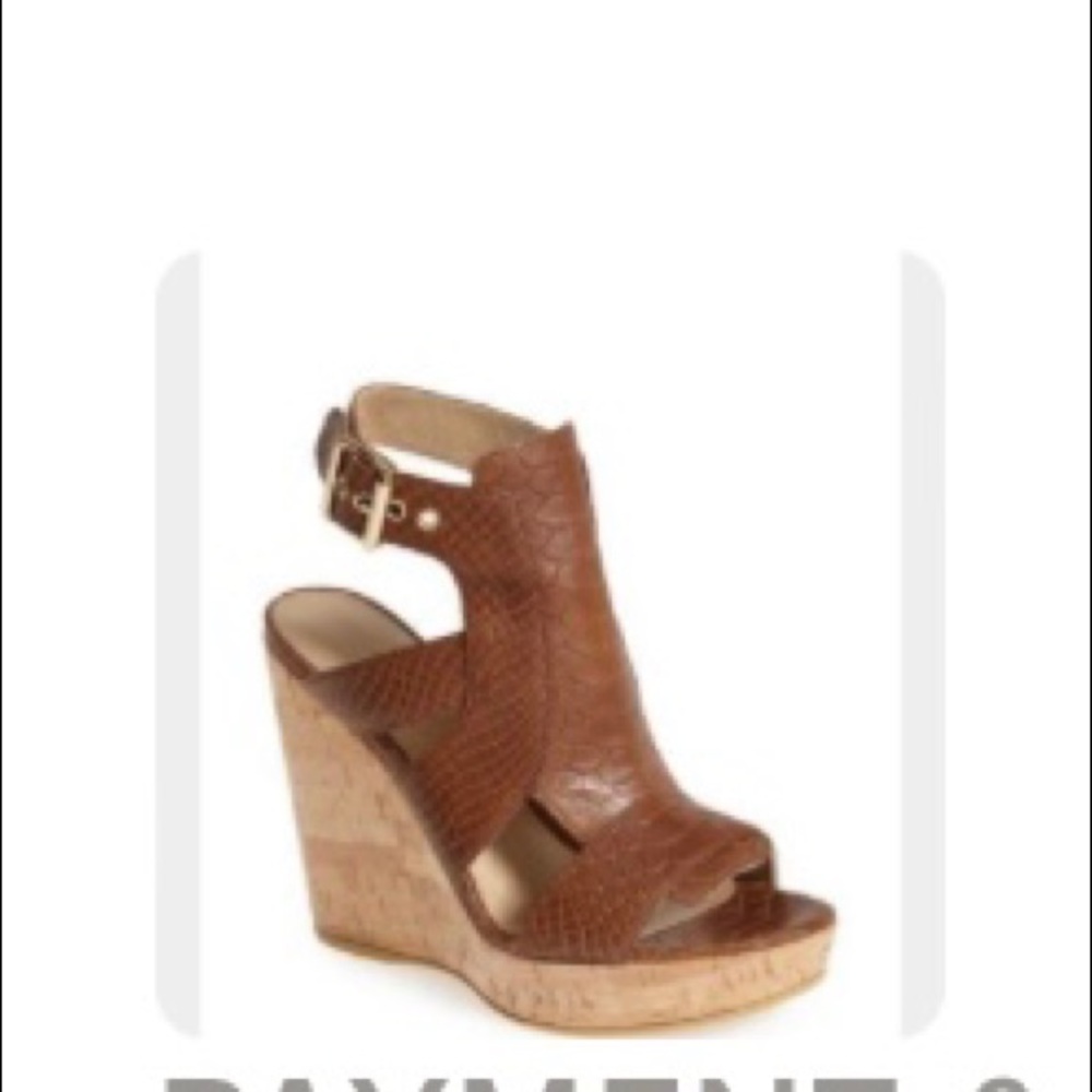 Like New-Stuart Weitzman Wedge Sandal - image 1